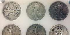 Big Full 1916-1951 Half Dollar Set Walkers, Franklins