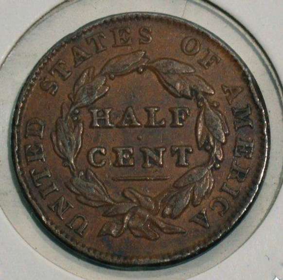1835 Classic Head Half Cent