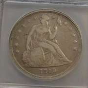 1840 Seated Liberty Dollar, ICG F-15, First Year Issue.