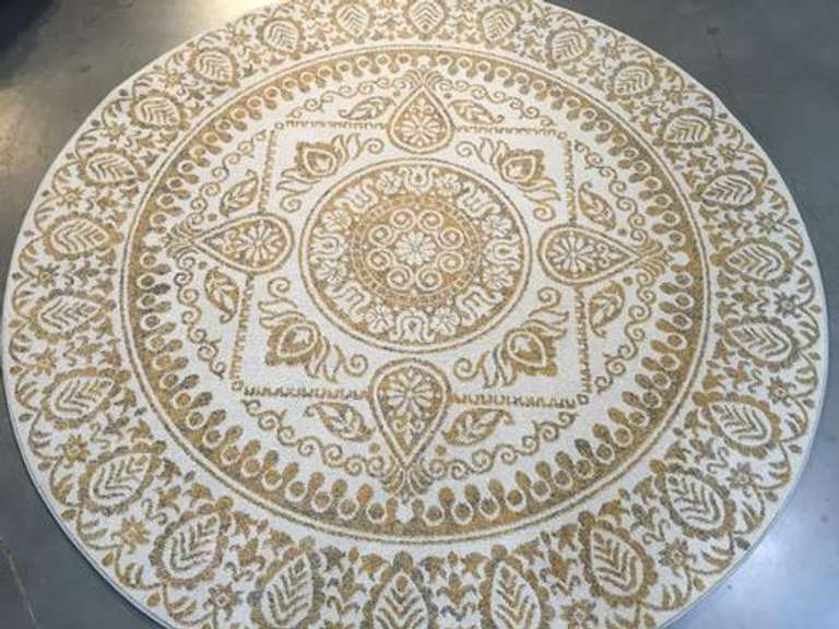 Decorative Contemporary Design Area Rug 8' Round