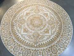 Decorative Contemporary Design Area Rug 8' Round