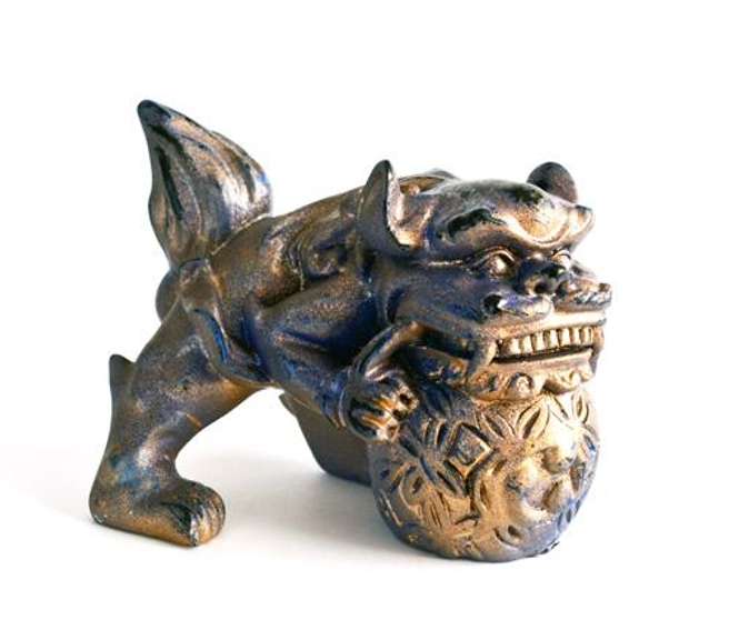 Rare Kangxi Period Foo Dog Weight Figure Replica