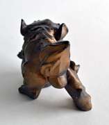 Rare Kangxi Period Foo Dog Weight Figure Replica