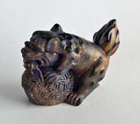 Rare Kangxi Period Foo Dog Weight Figure Replica