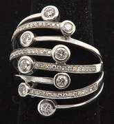 1ctw Diamond Ring in 18k White Gold