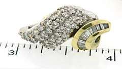 Stunning Diamond Swirl Earrings in 18kt