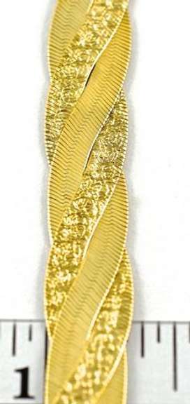 Italian Made 14K Braided Necklace