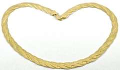 Italian Made 14K Braided Necklace