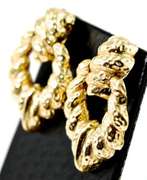 Heavy 14K Door-Knocker Style Earrings