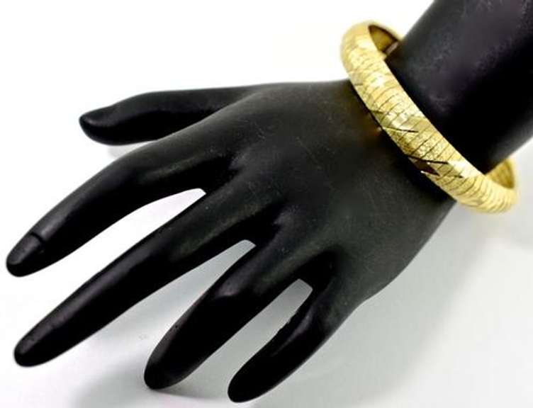 Textured 14K Flex Bangle