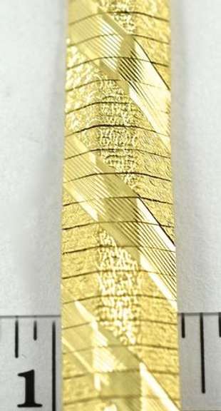 Textured 14K Flex Bangle