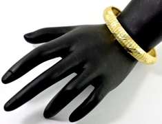 Textured 14K Flex Bangle