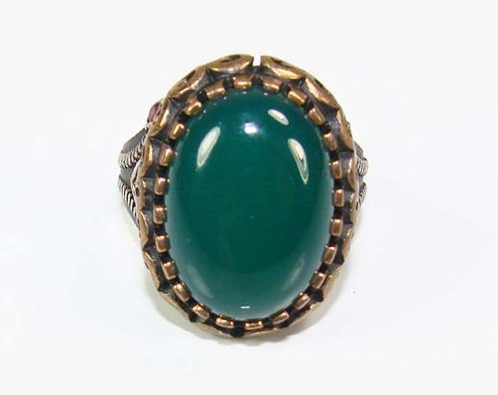 Exquisite Sophisticated Large GEM 925 S Gents Ring