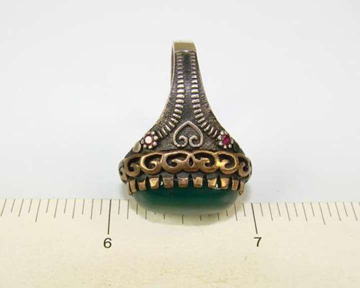 Exquisite Sophisticated Large GEM 925 S Gents Ring