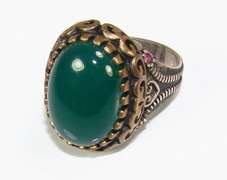 Exquisite Sophisticated Large GEM 925 S Gents Ring
