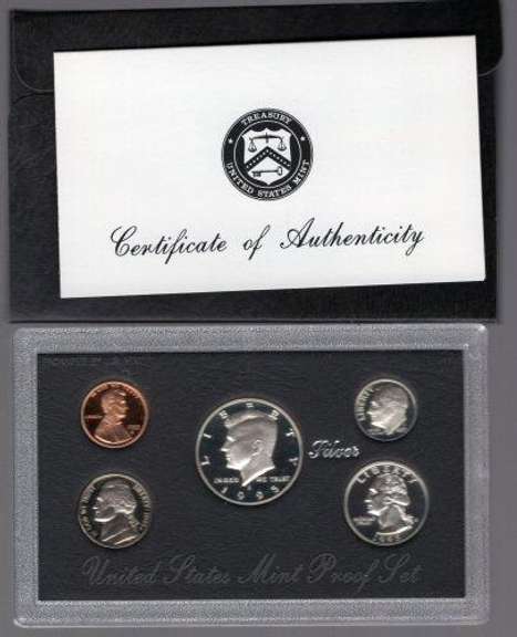 1995 Silver US Proof Set with Box and Papers