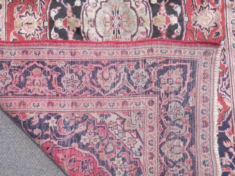 Spectacular Semi Antique Persian Kashan 4.10x8.0