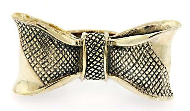 Trendy 2 Tone King Baby Bow Ring