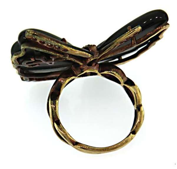 Carlo Viani Sterling Silver Butterfly Ring