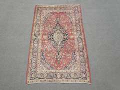 Spectacular Semi Antique Persian Kashan 4.10x8.0