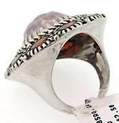 DESIGNER 8.5CTTW GEMSTONE SILVER RING
