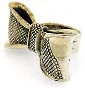 Trendy 2 Tone King Baby Bow Ring