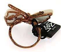 Carlo Viani Sterling Silver Butterfly Ring