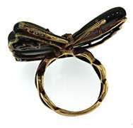 Carlo Viani Sterling Silver Butterfly Ring