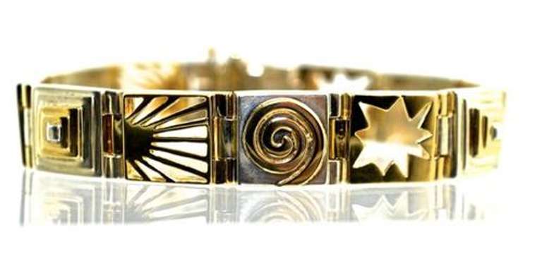 Artsy 14K & Sterling Bracelet