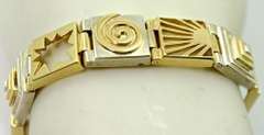 Artsy 14K & Sterling Bracelet