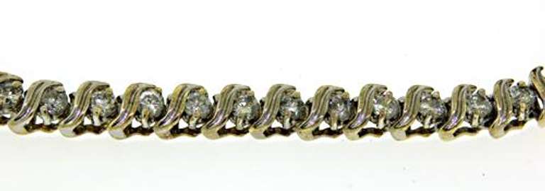 Gorgeous Diamond S Link Tennis Bracelet