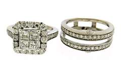 Very Impressive Multi diamond Cluster Ring