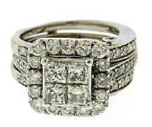 Very Impressive Multi diamond Cluster Ring