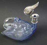 Sterling Blue Duck Decanter/Claret Jug