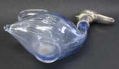 Sterling Blue Duck Decanter/Claret Jug