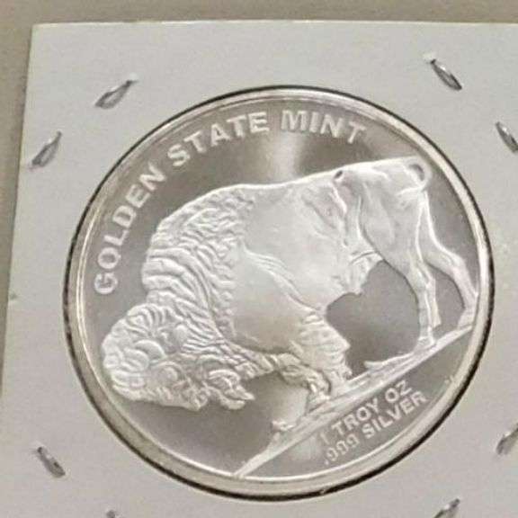 One Ounce PROOF Silver Round - Indian/Buffalo