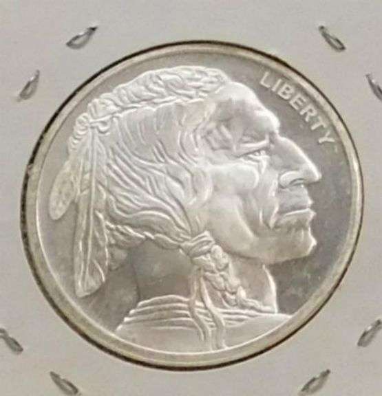 One Ounce PROOF Silver Round - Buffalo / Indian
