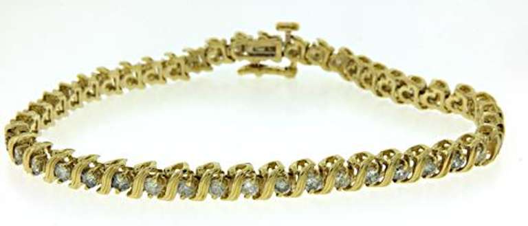 Gorgeous Diamond S Link Tennis Bracelet
