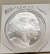 One Ounce PROOF Silver Round - Indian/Buffalo