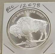 One Ounce PROOF Silver Round - Buffalo / Indian