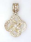 Ornate Sparkling Gordian Knot Pendant