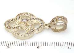 Ornate Sparkling Gordian Knot Pendant