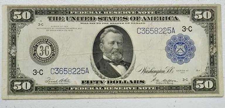 $50 Large Size Federal Reserve Note Series of 1914