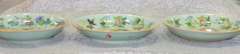 Antique Chinese Chysanthemum Dishes - Set of 3