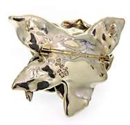 Large Chunky Style Rose Set in Sterling