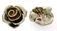 Large Chunky Style Rose Set in Sterling