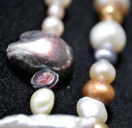 Rare Multi Colored Natural Pearl Strand Necklace-48 inches!