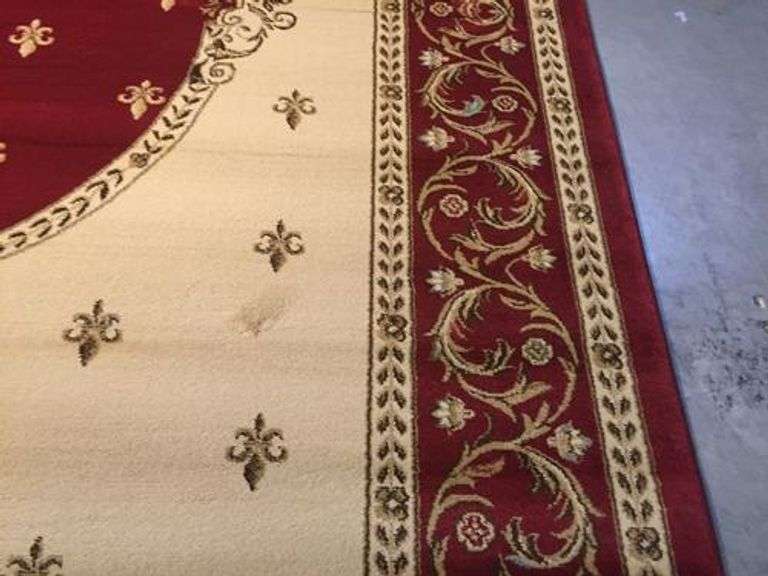 Classic French Fluer De Lys Design Rug 8x10