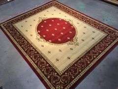 Classic French Fluer De Lys Design Rug 8x10