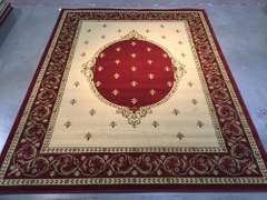 Classic French Fluer De Lys Design Rug 8x10